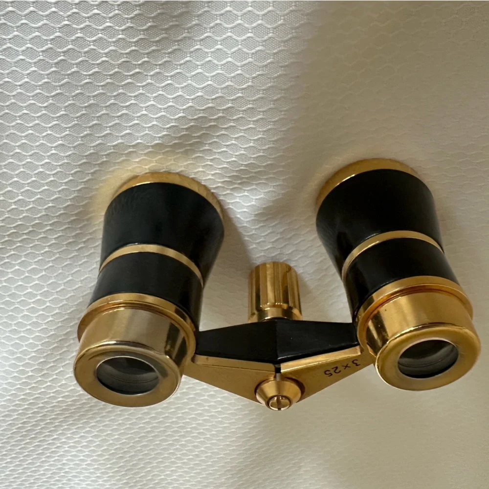 Selsi 3x25 black and brass opera glasses